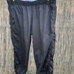 Nike, trash bag/warmup joggers